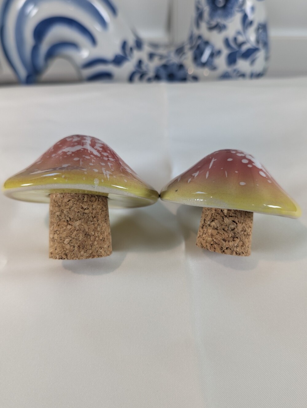 Vintage Ceramic Mushroom Salt And Pepper